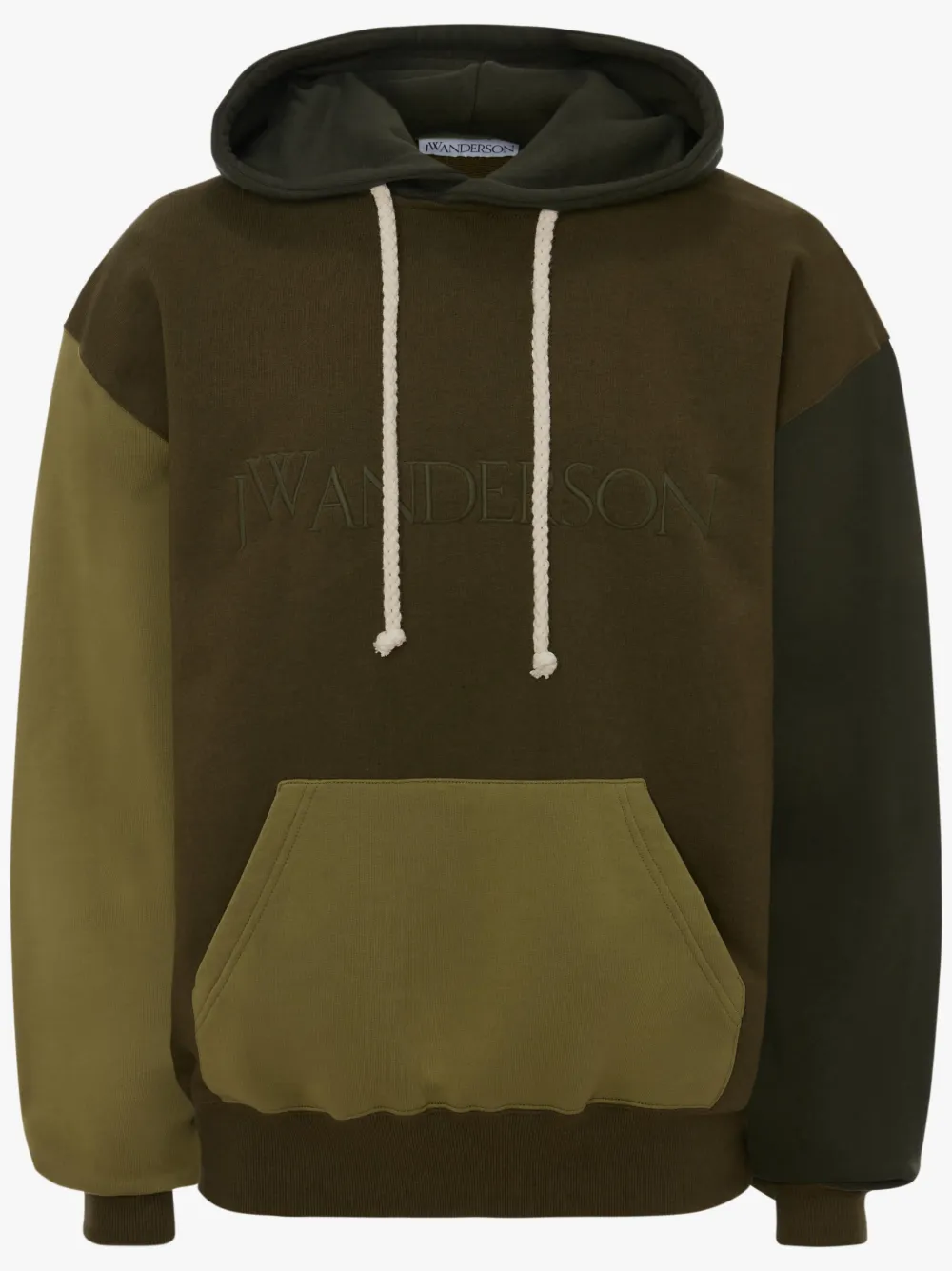 COLOUR BLOCK HOODIE in green JW Anderson ES