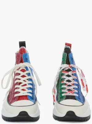 converse run star hike glitter