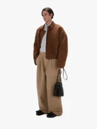 100％本物保証！ COTTON CANVAS BLOUSON in brown | JW Anderson DE ジャケット・アウター