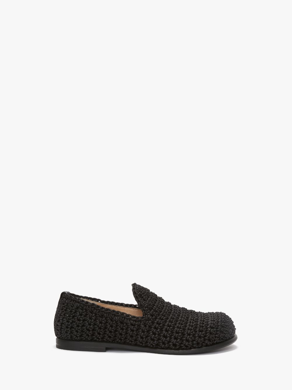 CROCHET MOCASSIN LOAFERS in black | JW Anderson SA