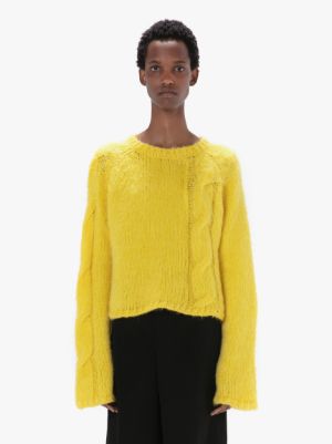 Cropped wool sweater hotsell