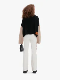 CROPPED FUNNEL NECK ZIP JUMPER in neutrals | JW Anderson US