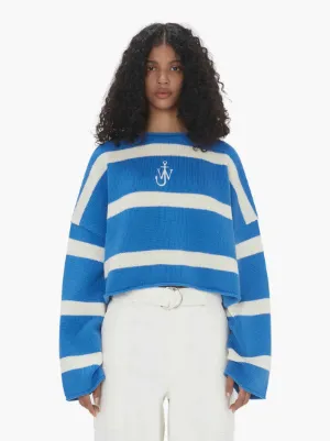 Blue cropped jumper best sale