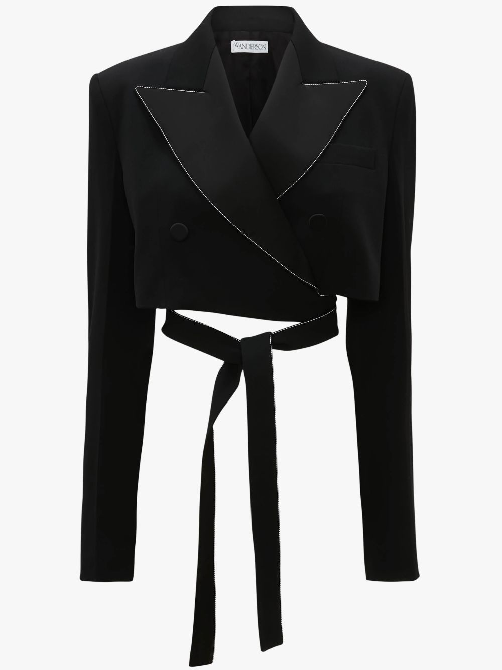 crop tuxedo jacket