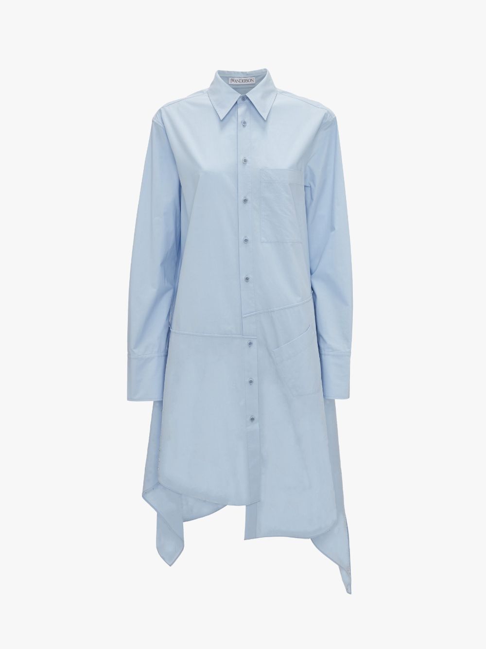 CRYSTAL HEM SHIRT DRESS in blue JW Anderson FR