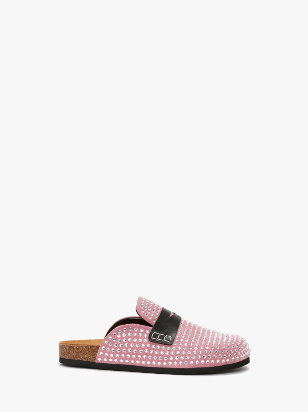 CRYSTAL LOAFER MULES in pink | JW Anderson