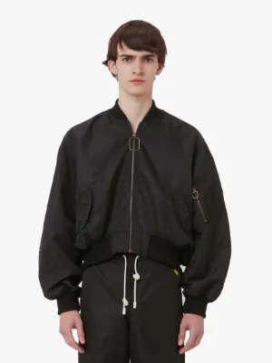 CURVED HEM BOMBER JACKET in black JW Anderson US