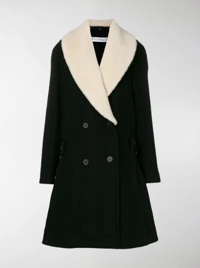 double breasted swing coat