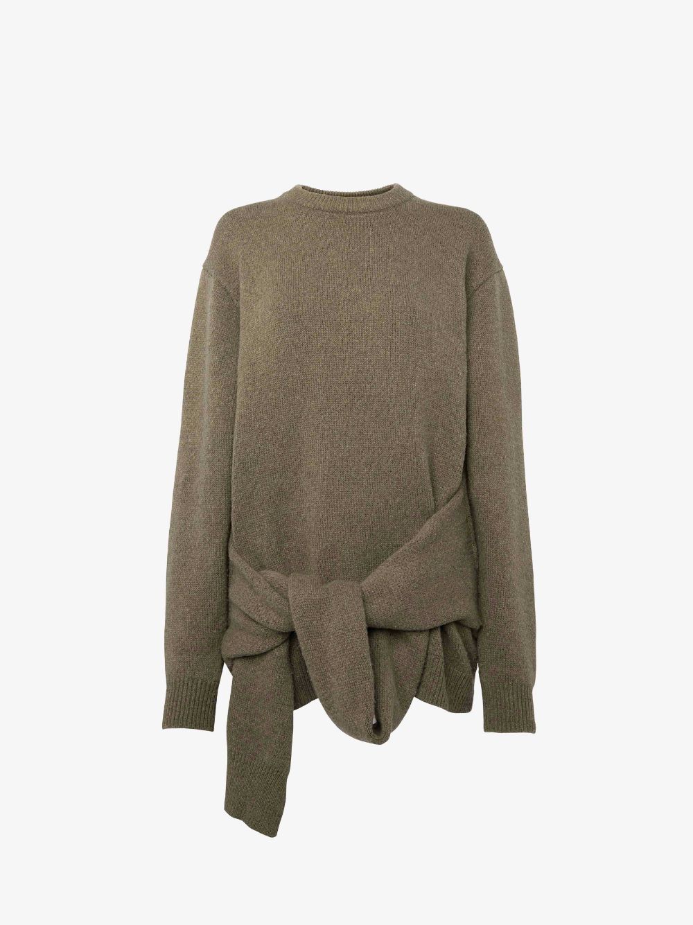 DRAPED TIE FRONT SWEATER in neutrals JW Anderson IE