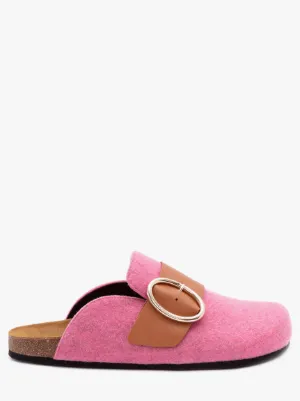 pink loafer mules