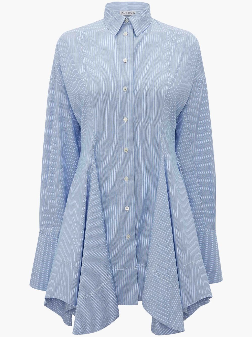 FITTED WAIST FLARED TUNIC in blue | JW Anderson