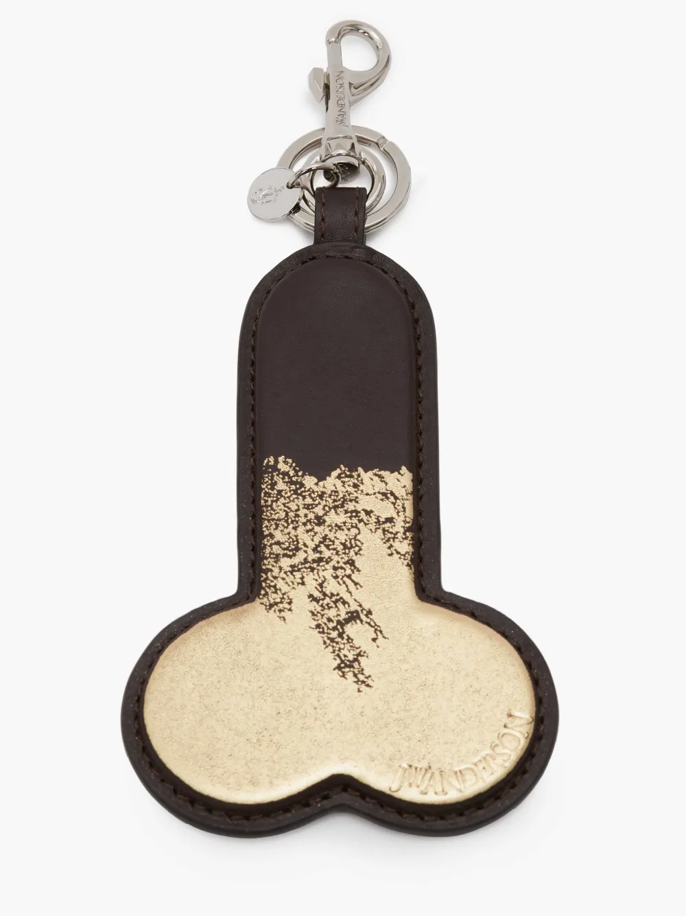 FOILED PENIS KEYRING in brown | JW Anderson