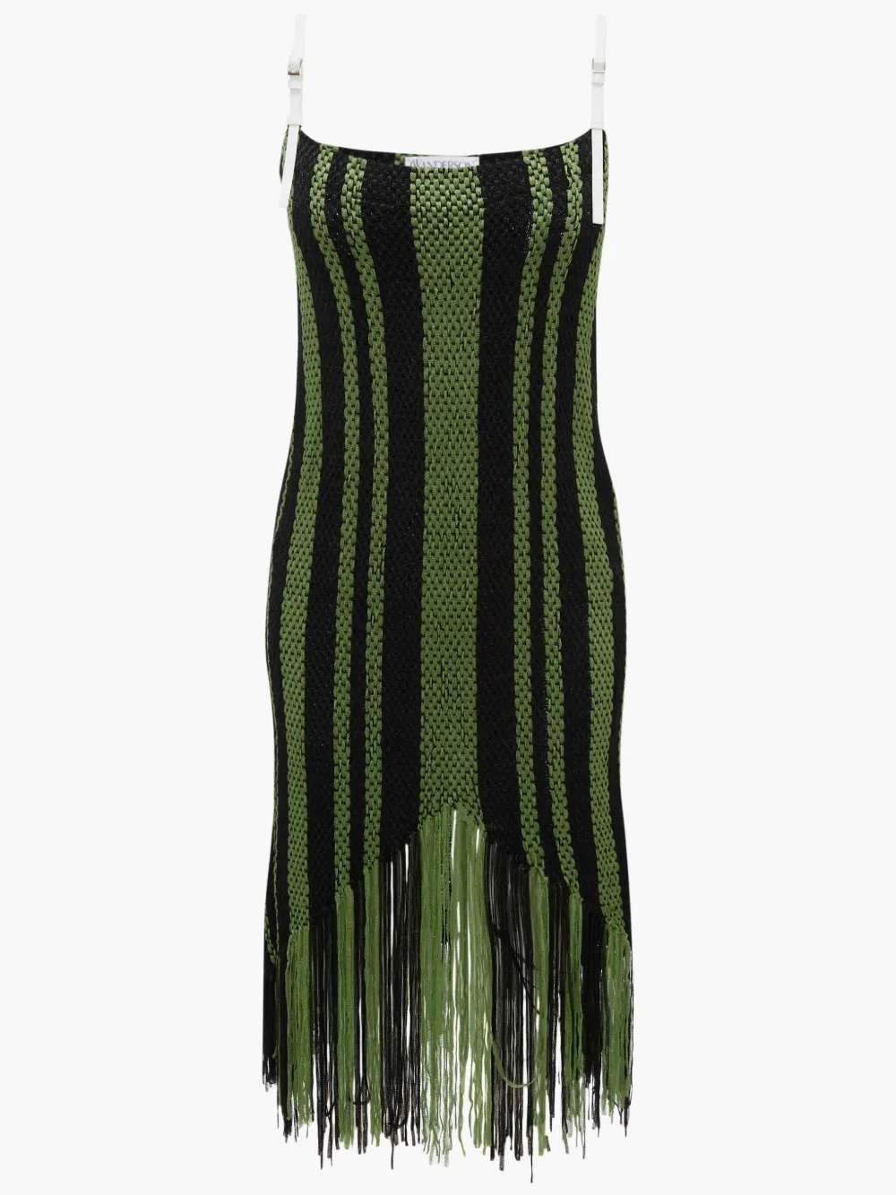 FRINGE DETAIL CAMISOLE DRESS in green | JW Anderson US