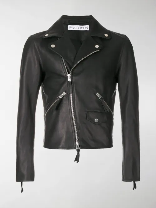 JW Anderson - Giacca biker con cuori