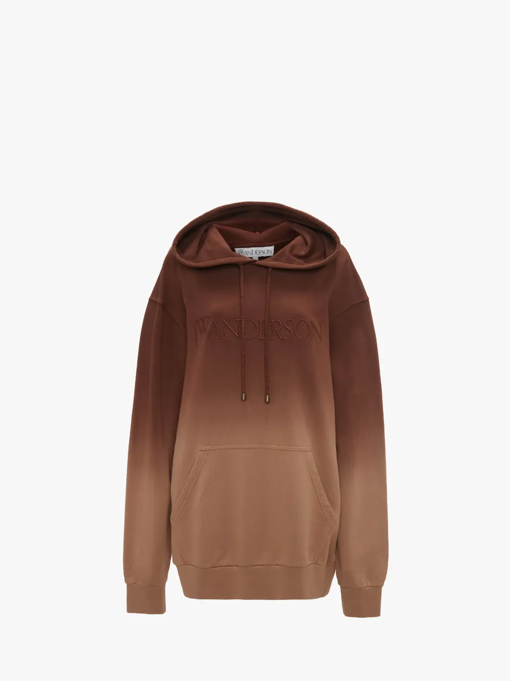 GRADIENT HOODIE WITH LOGO EMBROIDERED in brown JW Anderson GB