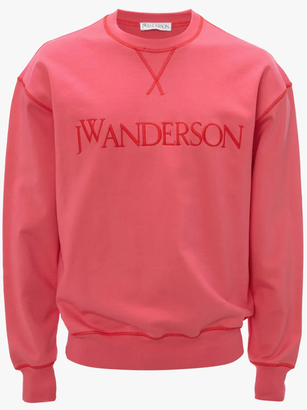 INSIDE OUT CONTRAST SWEATSHIRT in pink | JW Anderson