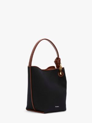 JW Anderson Corner Bucket Tote Bag - Woman Tote Bags Black One Size