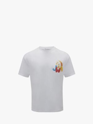 JWA ORANGE PRINT T-SHIRT in white | JW Anderson US