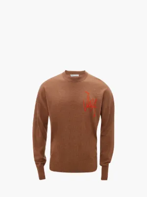 JWA クルーネック セーター in ブラウン | JW Anderson JP