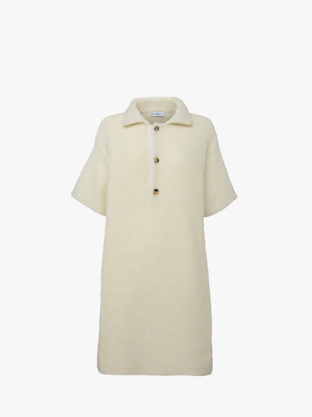 KNITTED MINI POLO DRESS in yellow JW Anderson GB