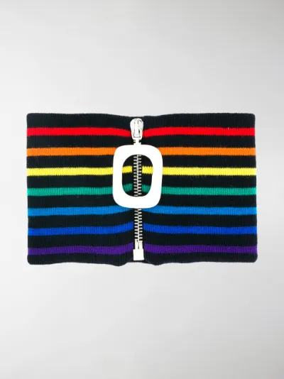 JW Anderson - knitted striped neckband