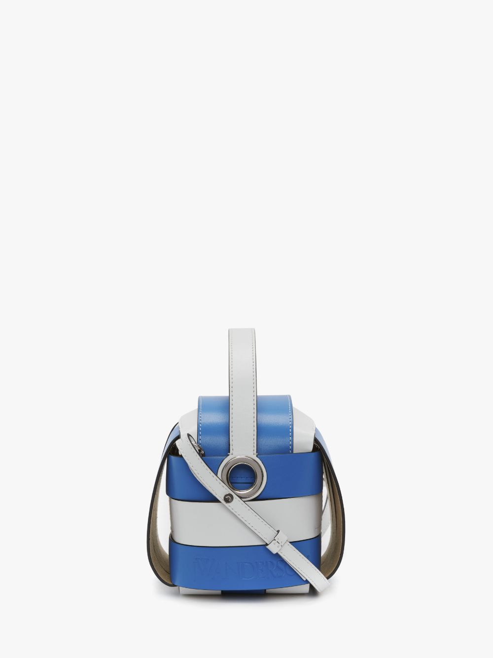 KNOT BAG - LEATHER TOP HANDLE BAG WITH CROSSBODY STRAP in blue | JW Anderson  GB