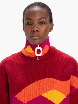 LANDSCAPE NECKBAND in red | JW Anderson