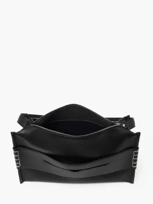 LARGE LOAFER BAG LEATHER SHOULDER BAG in black JW Anderson DE