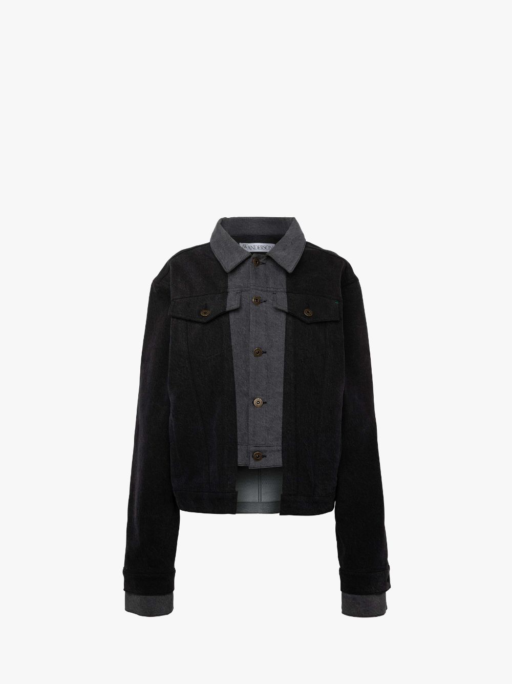 LAYERED DENIM JACKET in grey | JW Anderson US