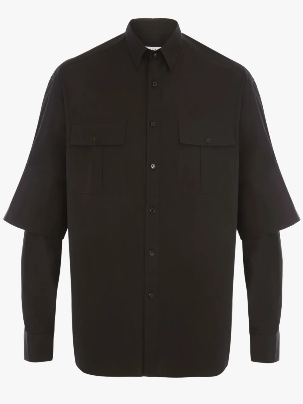 layered sleeves shirt in black | JW Anderson GR