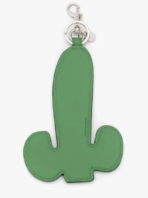 LEATHER CACTUS KEYRING in green | JW Anderson FR