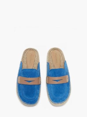 Suede sale espadrille mules