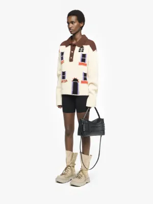 LOAFER BAG - LEATHER SHOULDER BAG in black | JW Anderson US