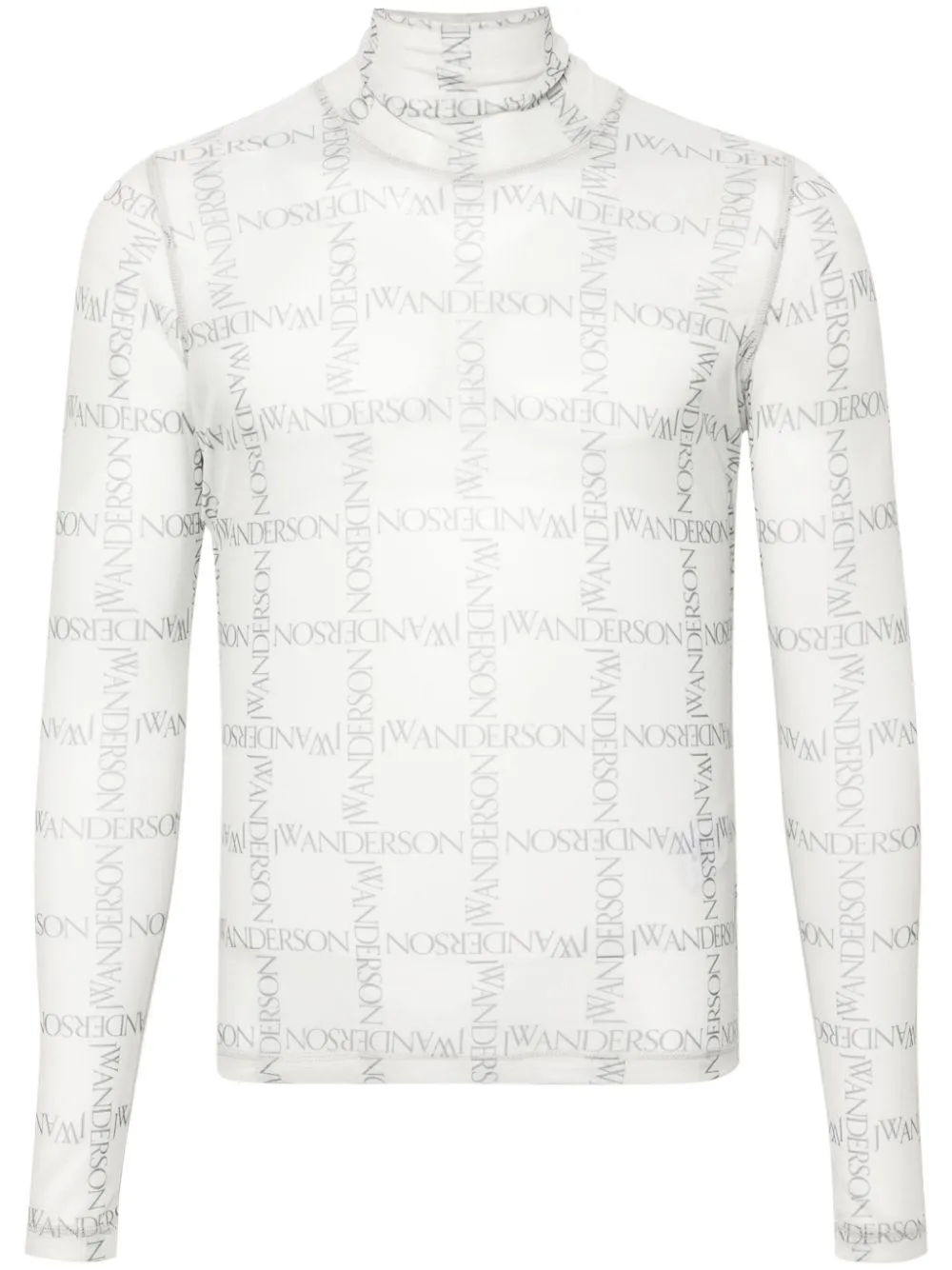 JW Anderson logo-print mesh top | Eraldo.com NF