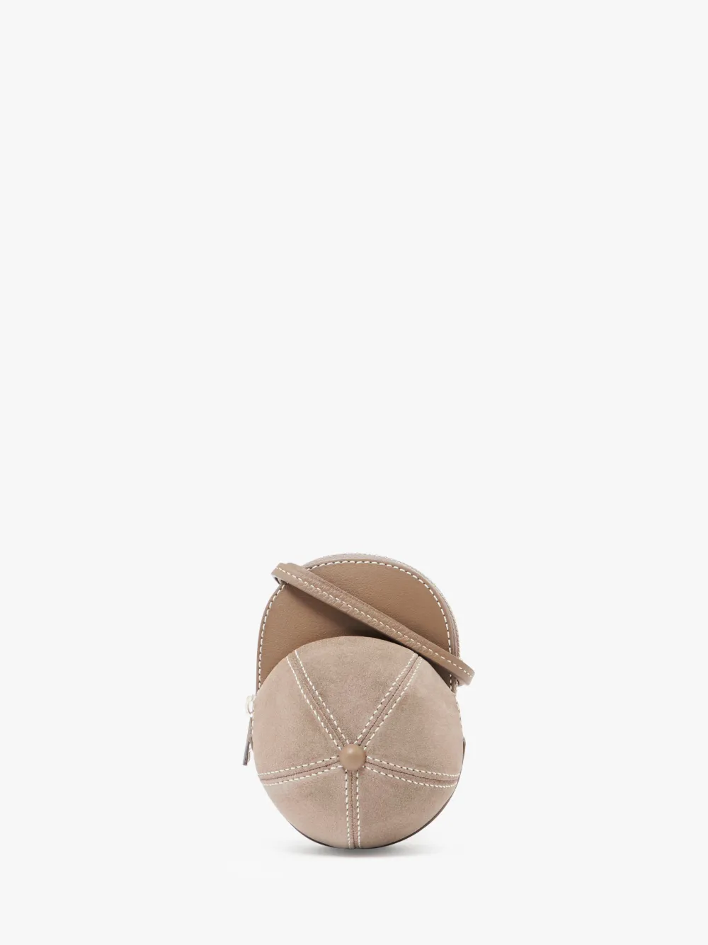 MINI CAP BAG - SUEDE CROSSBODY BAG in brown | JW Anderson TR