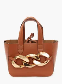 MINI CHAIN TOTE in brown JW Anderson GB