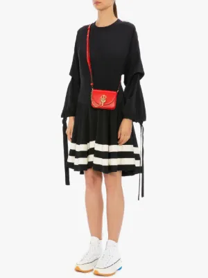 SMALL JWA CORNER BUCKET - LEATHER BUCKET BAG in black | JW Anderson US