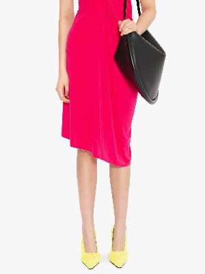 ONE SHOULDER GATHERED DRESS in pink | JW Anderson GB