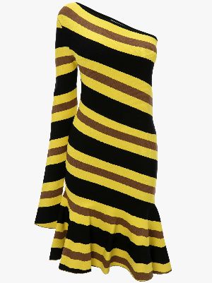 ONE SLEEVE MINI DRESS in yellow | JW Anderson PL