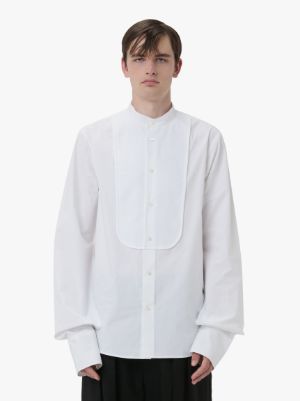 OPEN SLEEVE TUXEDO SHIRT in white | JW Anderson US