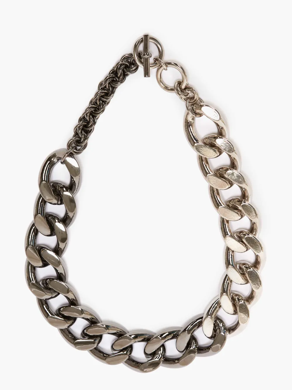 OVERSIZED CHAIN NECKLACE in silver | JW 
