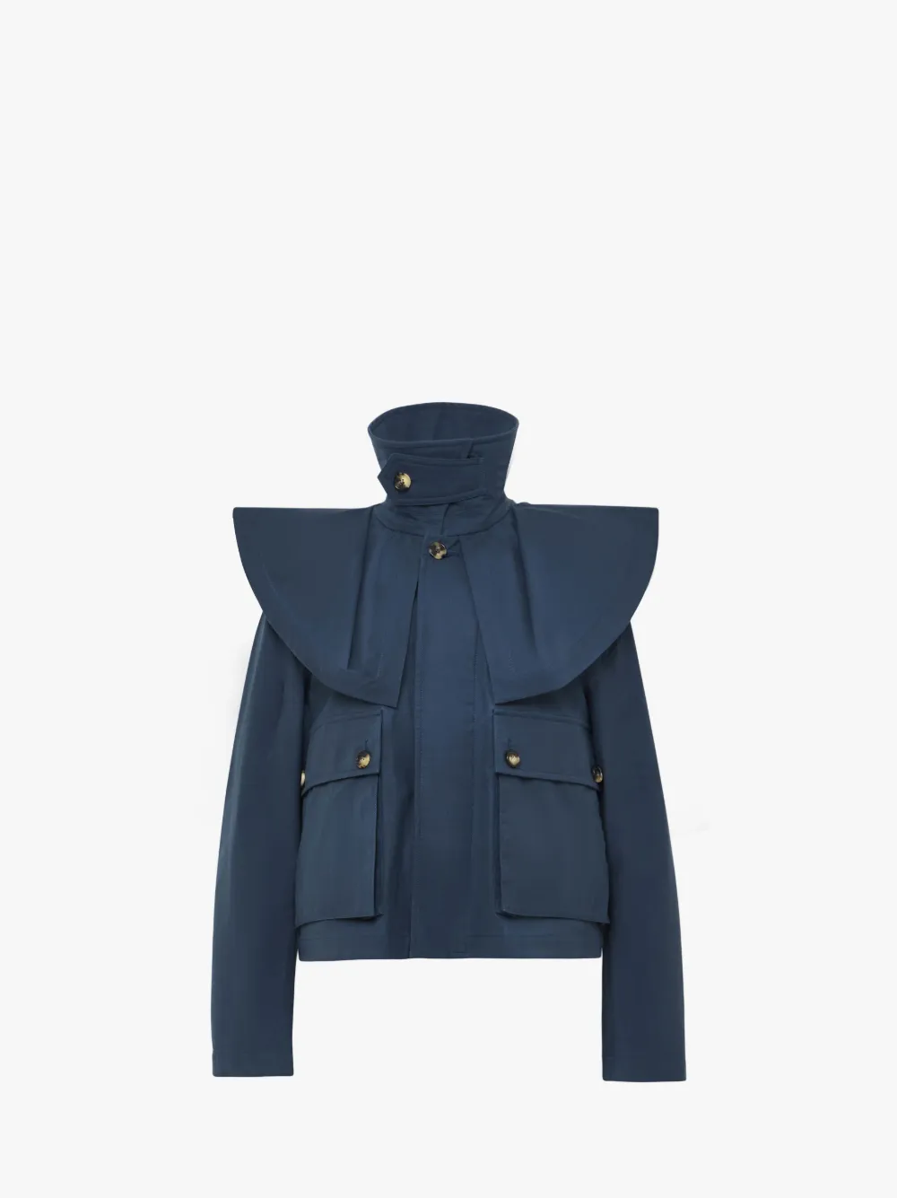 OVERSIZED COLLAR TRENCH JACKET in blue | JW Anderson SA