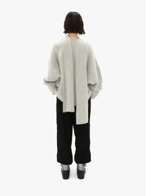 draped cardigan