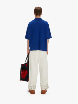 oversized white polo