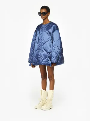 OVERSIZED QUILTED JACKET in blue JW Anderson MX