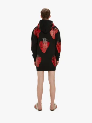 OVERSIZED STRAWBERRY HOODIE in black | JW Anderson