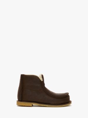 PADDED ANKLE BOOTS in 660 chocolate brown | JW Anderson SA