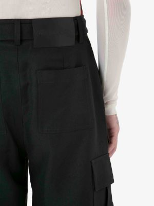 PADLOCK CARGO TROUSERS in black | JW Anderson