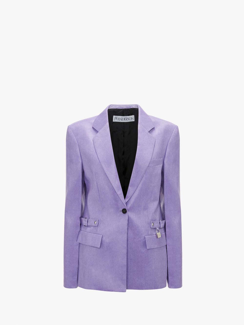 PADLOCK STRAP SINGLE BREASTED BLAZER In Purple JW Anderson