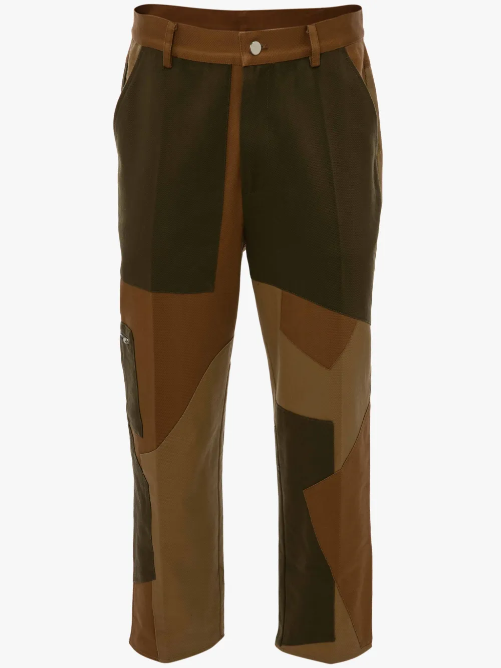 PANTALONI AMPI PATCHWORK in marrone | JW Anderson